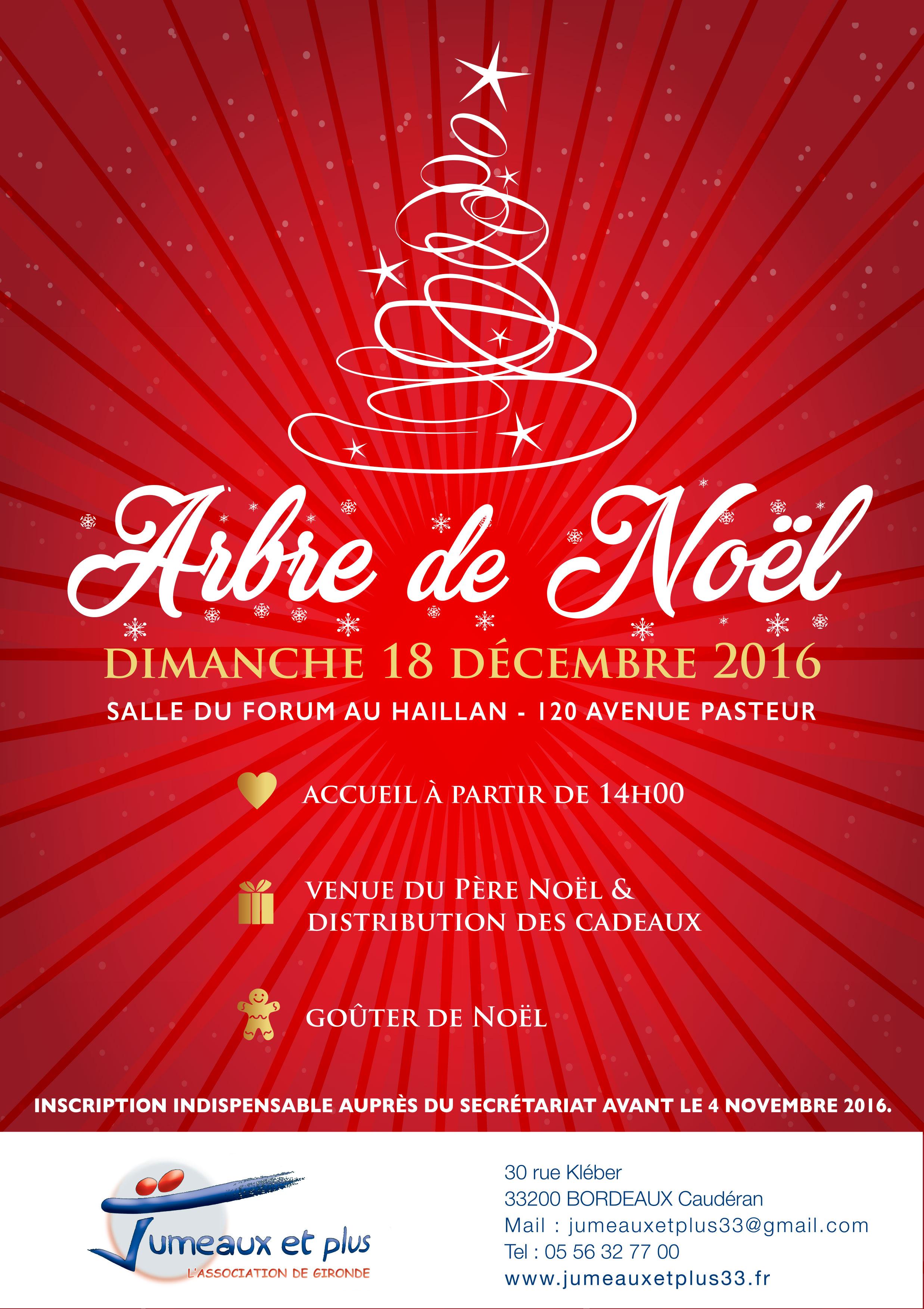 Affiche Noël 2016 Jumeaux et Plus